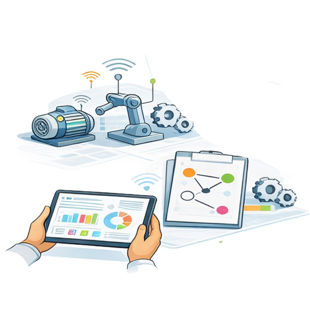 Procitec EAM industrial asset management illustration